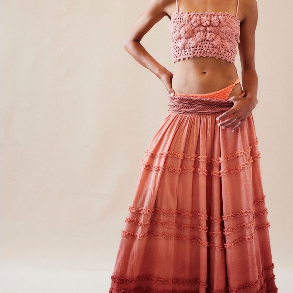 Free People Ombre Skirt & Top Set NWT